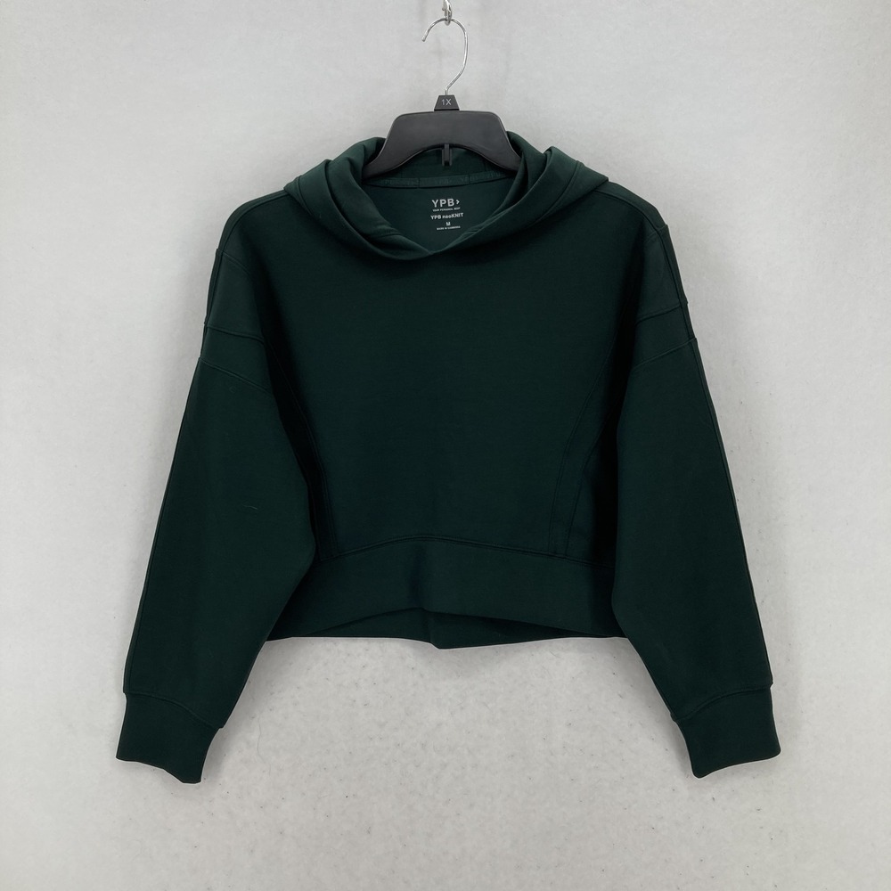 Abercrombie & Fitch Dark Green Cropped Hoodie